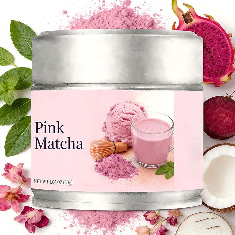 Pols de Matcha rosa personalitzat